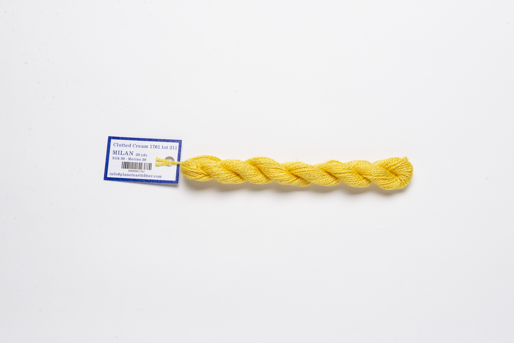 Milan - 1761 Clotted Cream — silk skein for needlepoint, 13 mesh