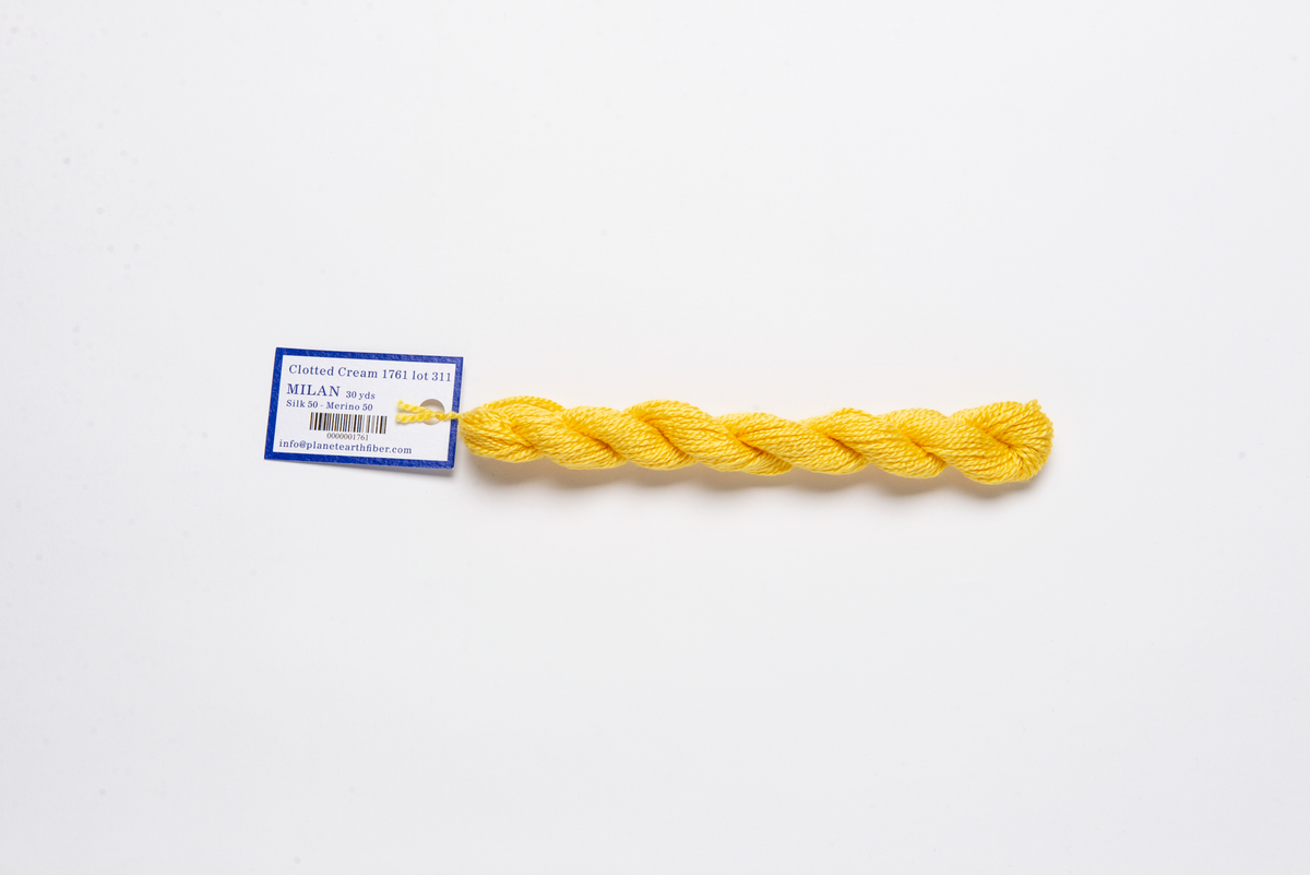 Milan - 1761 Clotted Cream — silk skein for needlepoint, 13 mesh