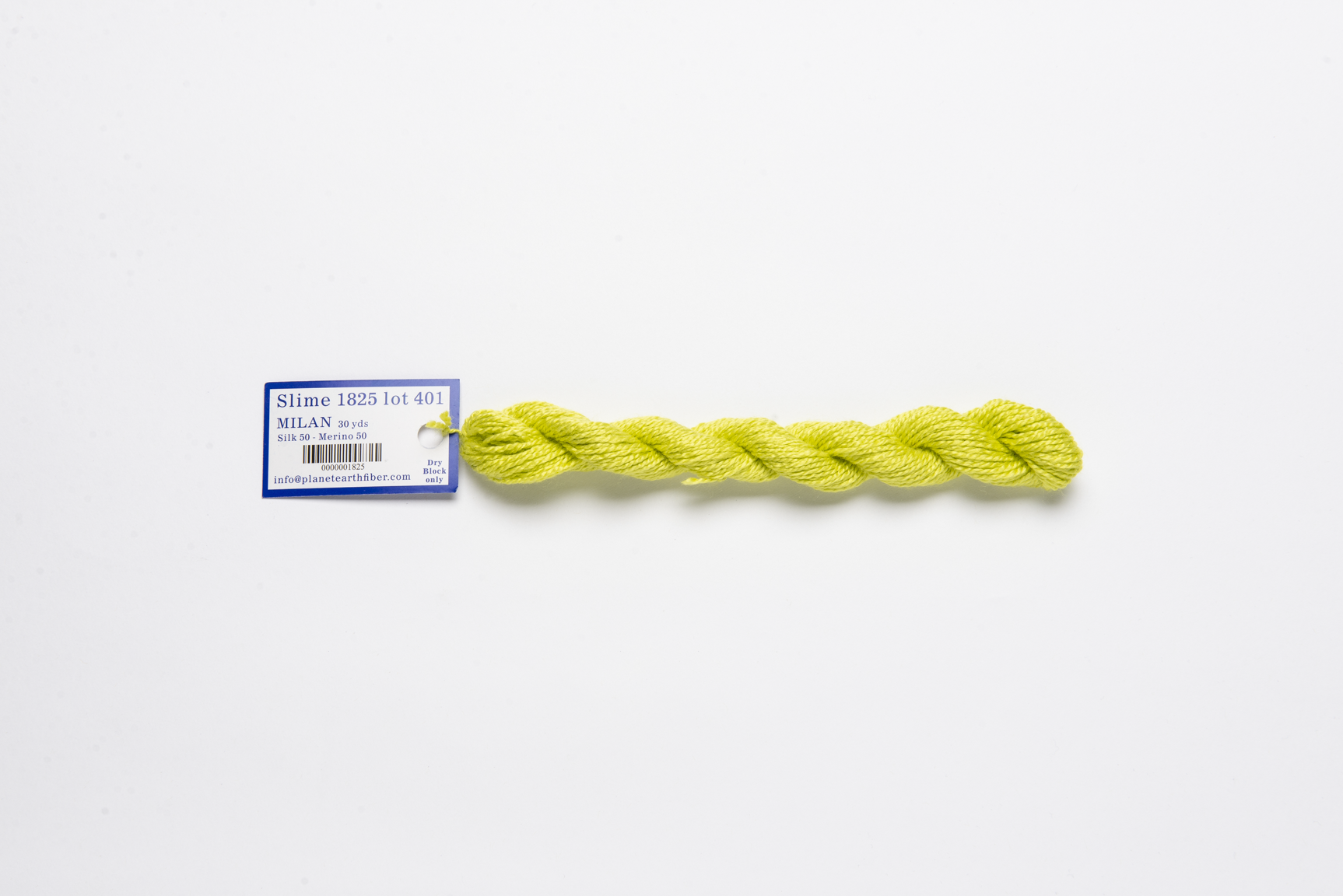 Milan - 1825 Slime — silk skein for needlepoint, 13 mesh