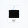 Milan Cards - 2501 Black — silk card for needlepoint, 13 mesh
