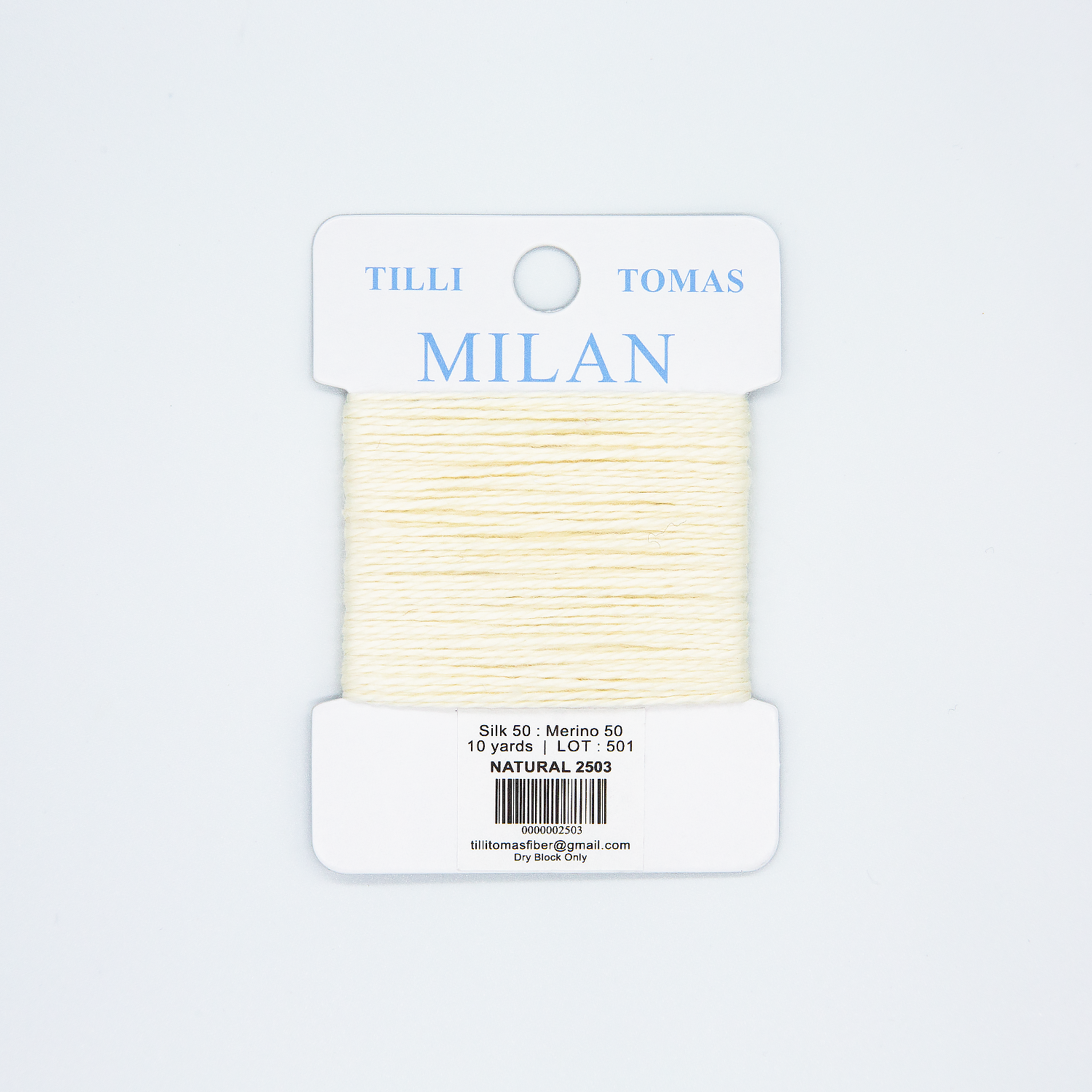 Milan Cards - 2503 Natural — silk card for needlepoint, 13 mesh