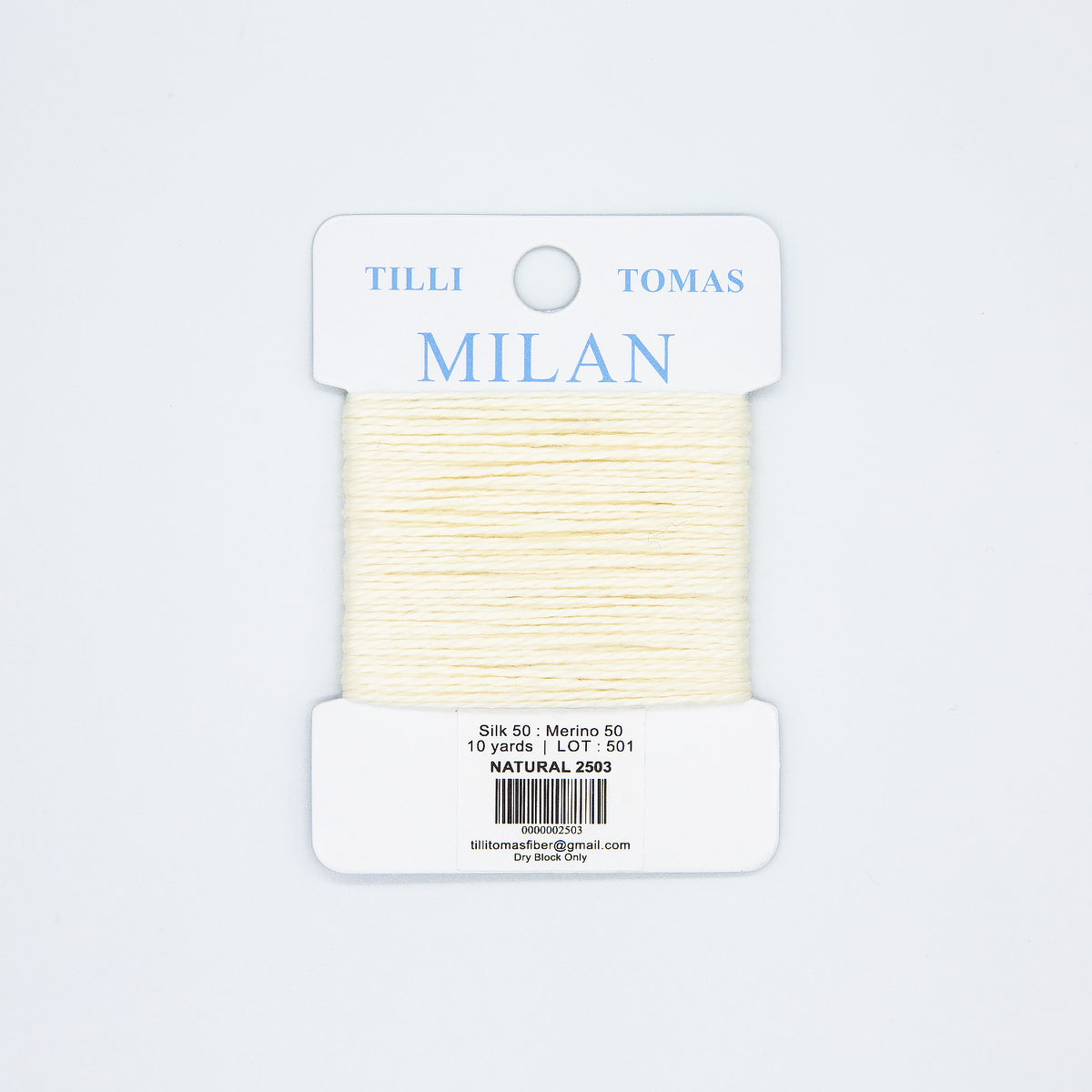 Milan Cards - 2503 Natural — silk card for needlepoint, 13 mesh