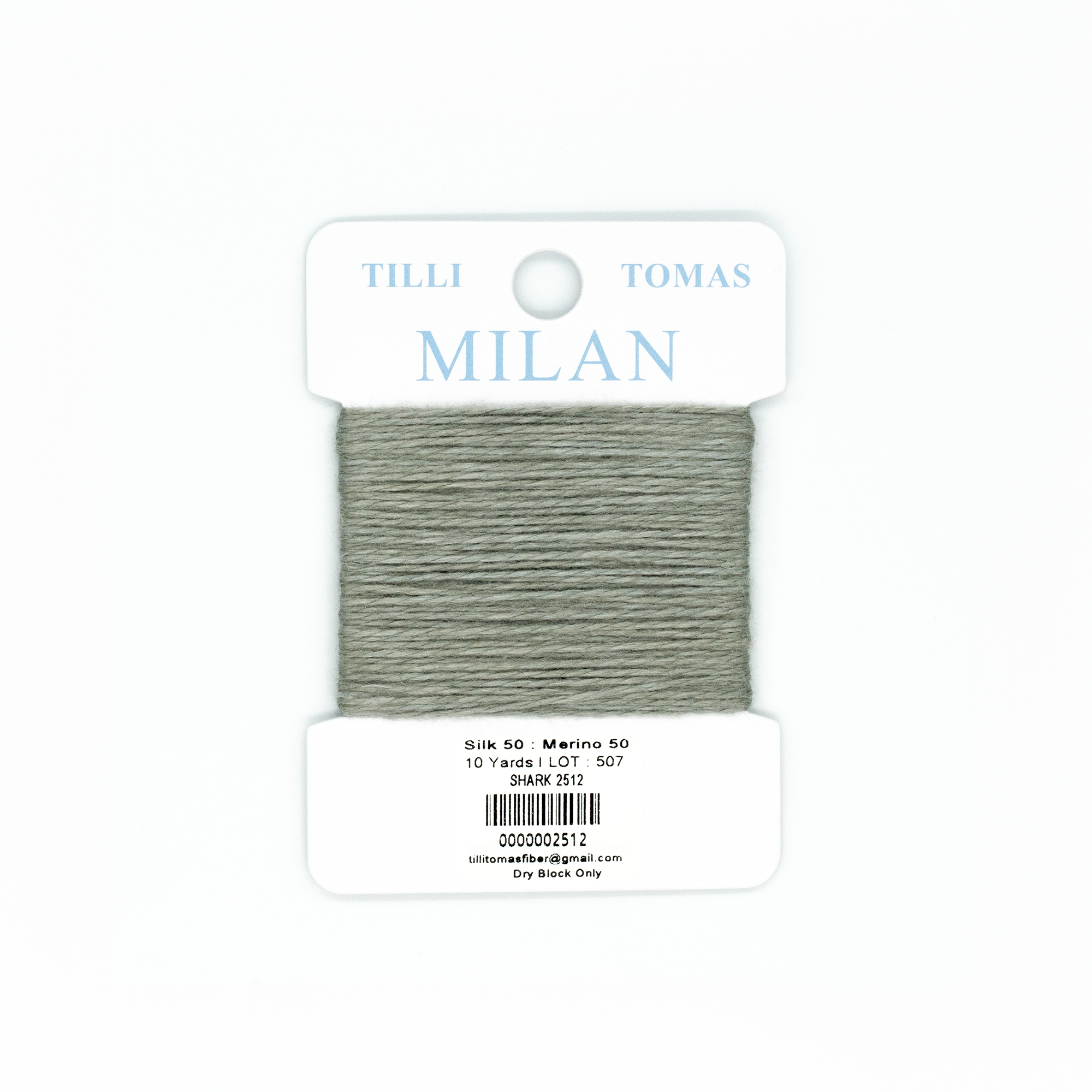 Milan Cards - 2512 Shark — silk card for needlepoint, 13 mesh