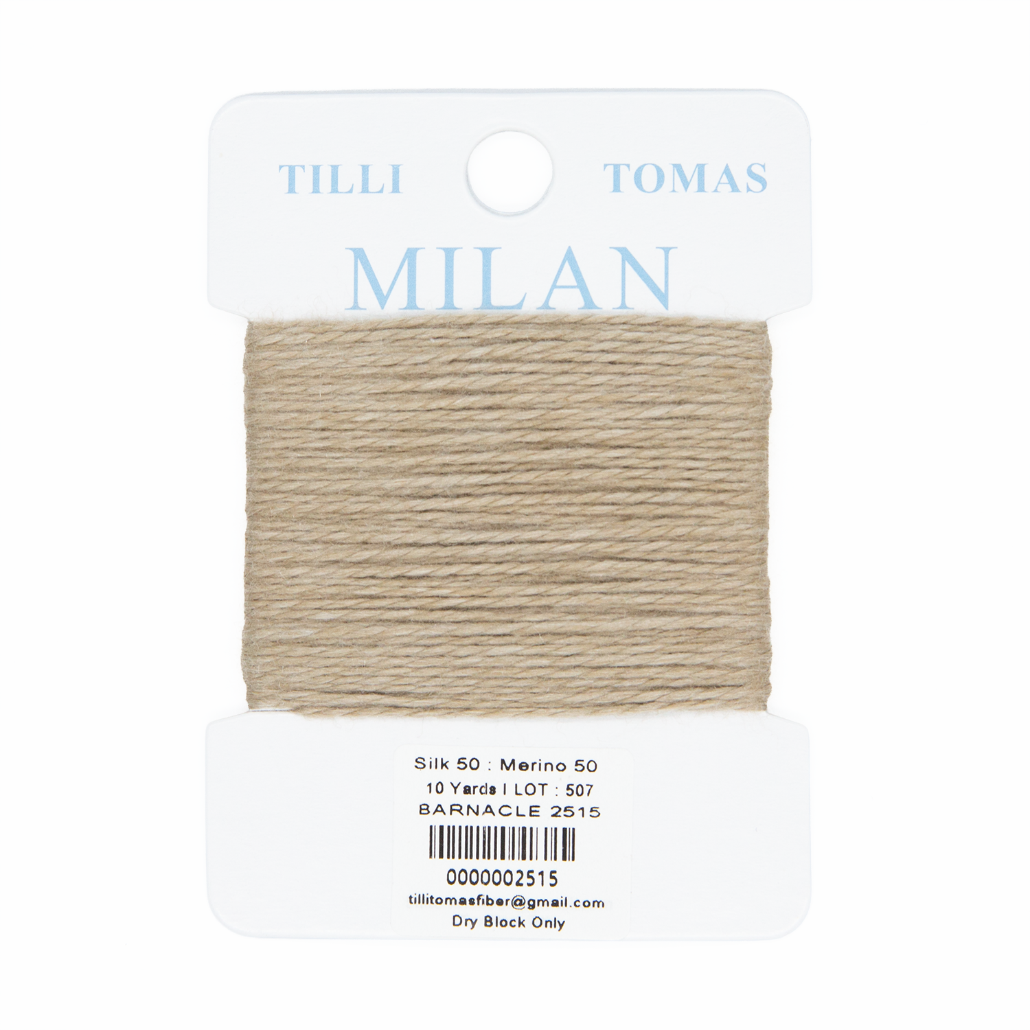 Milan Cards - 2515 Barnacle — silk card for needlepoint, 13 mesh