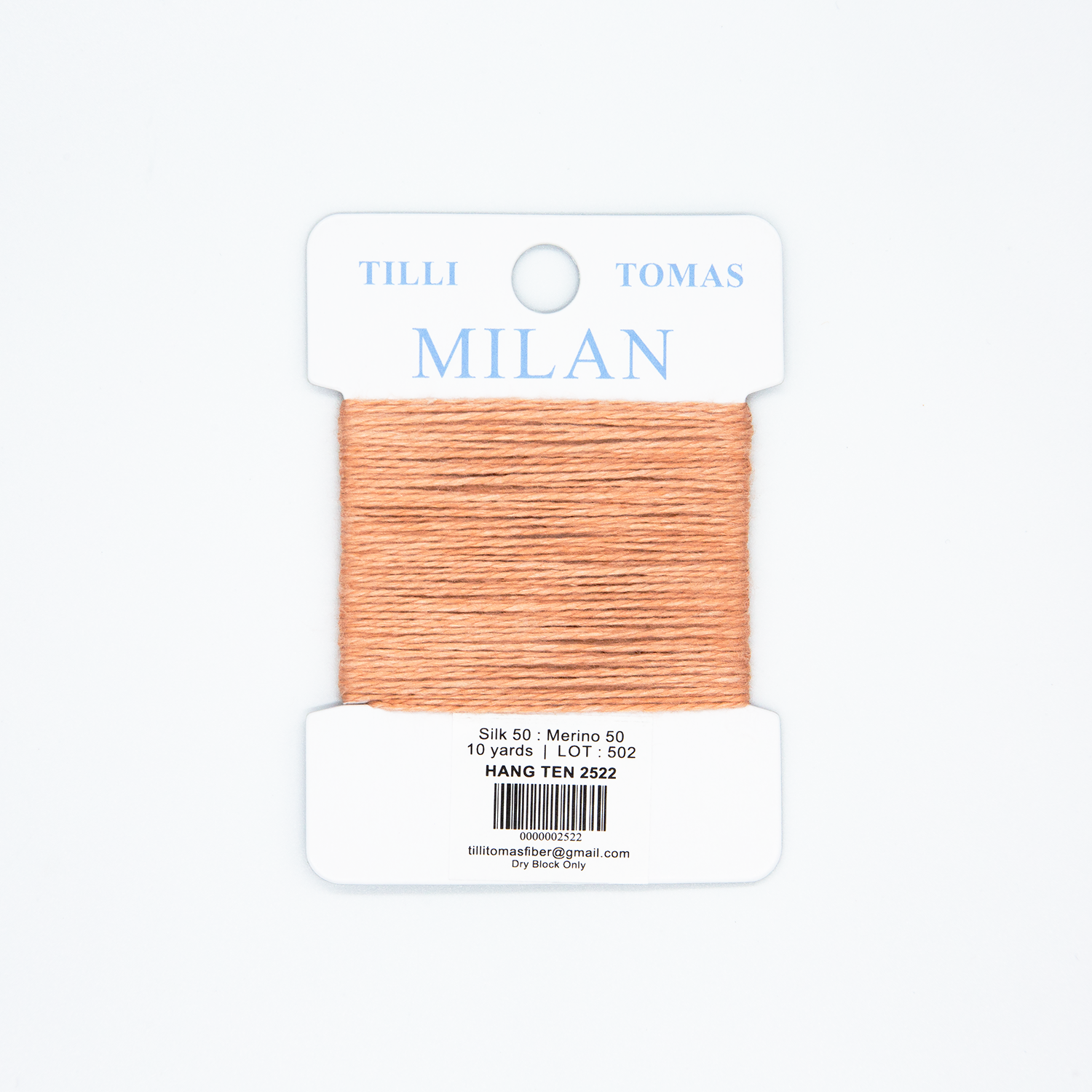 Milan Cards - 2522 Hang Ten — silk card for needlepoint, 13 mesh