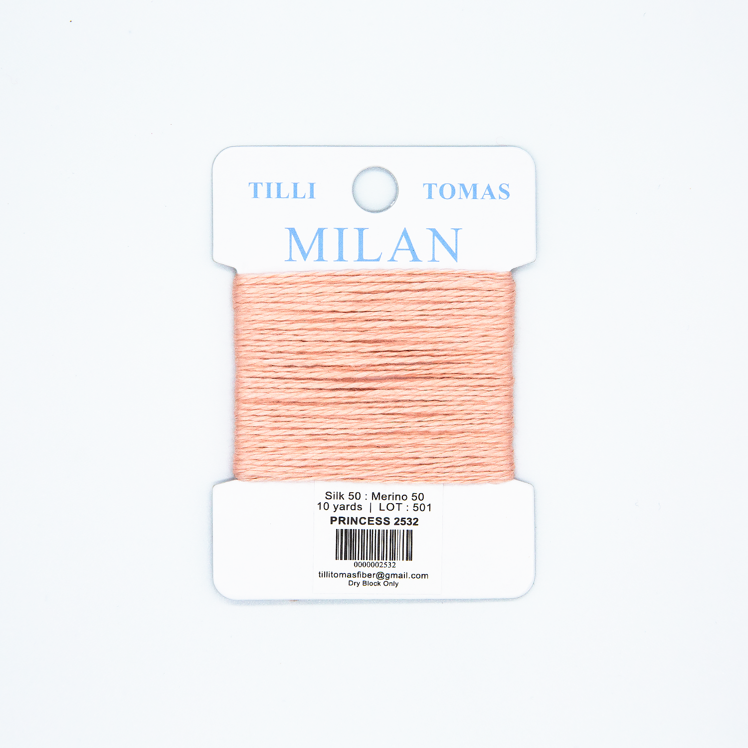 Milan Cards - 2532 Princess — silk card for needlepoint, 13 mesh
