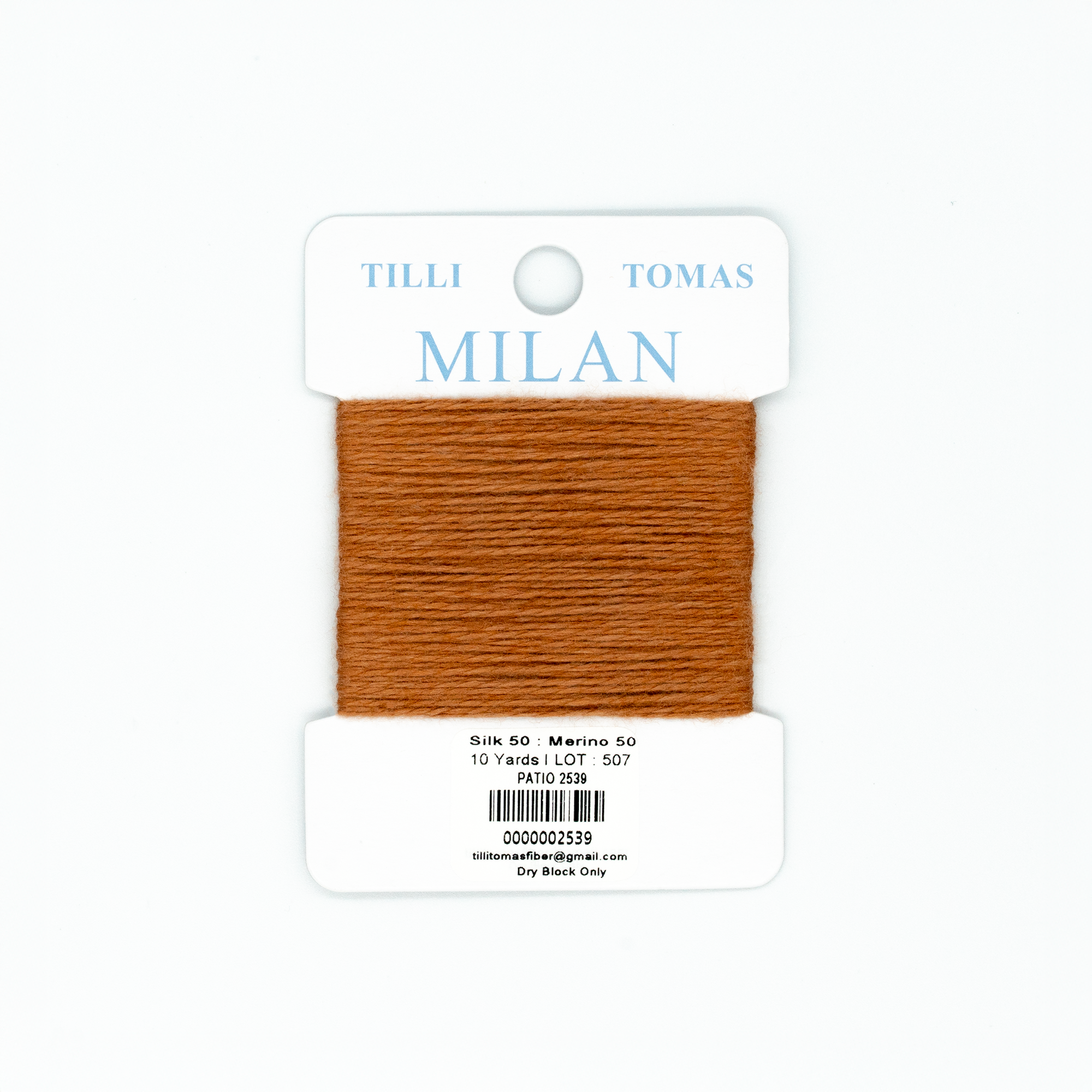 Milan Cards - 2539 Patio — silk card for needlepoint, 13 mesh