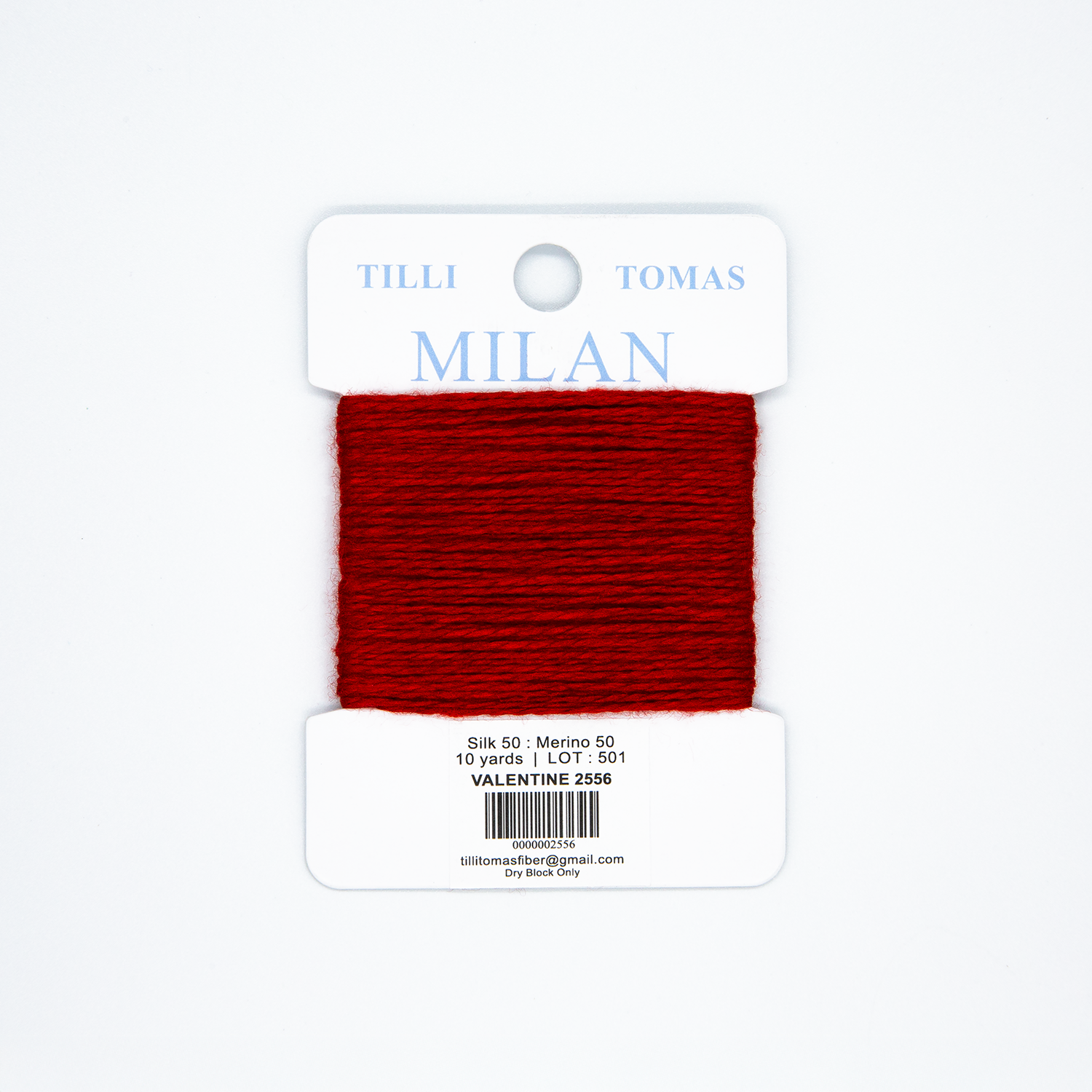 Milan Cards - 2556 Valentine — silk card for needlepoint, 13 mesh