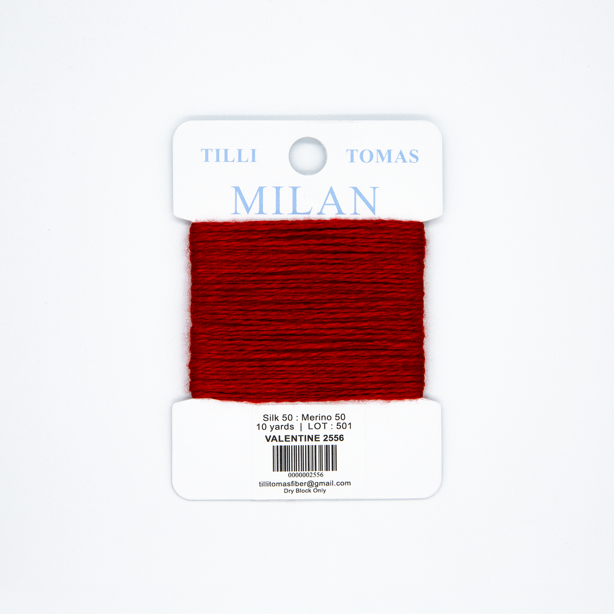 Milan Cards - 2556 Valentine — silk card for needlepoint, 13 mesh