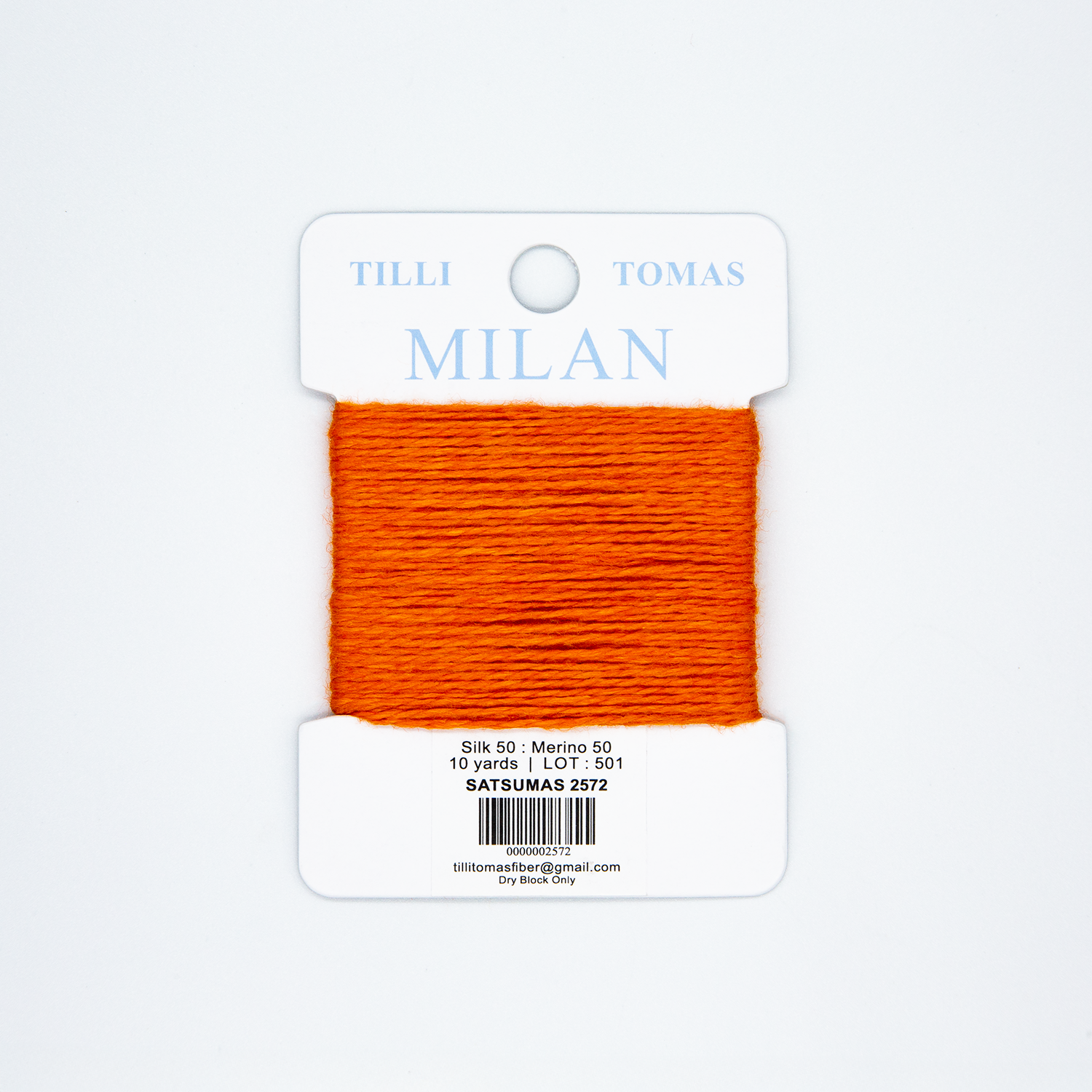 Milan Cards - 2572 Satsumas — silk card for needlepoint, 13 mesh