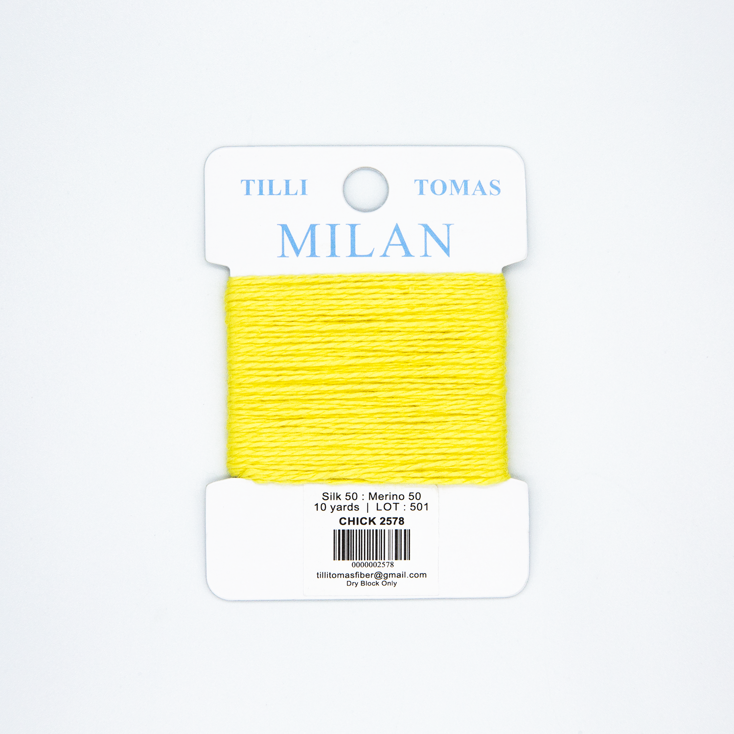 Milan Cards - 2578 Chick — silk card for needlepoint, 13 mesh