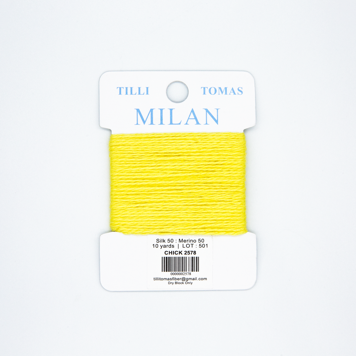 Milan Cards - 2578 Chick — silk card for needlepoint, 13 mesh