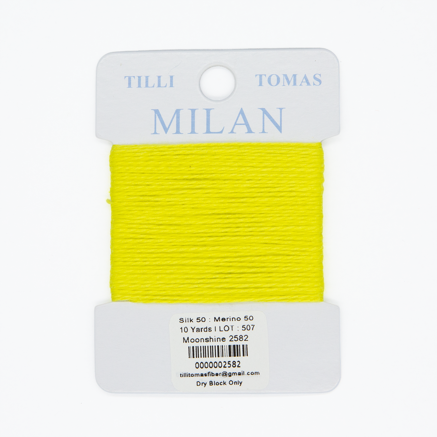 Milan Cards - 2582 Moonshine — silk card for needlepoint, 13 mesh