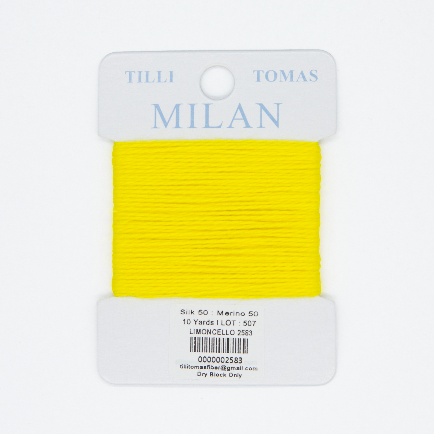 Milan Cards - 2583 Limoncello — silk card for needlepoint, 13 mesh
