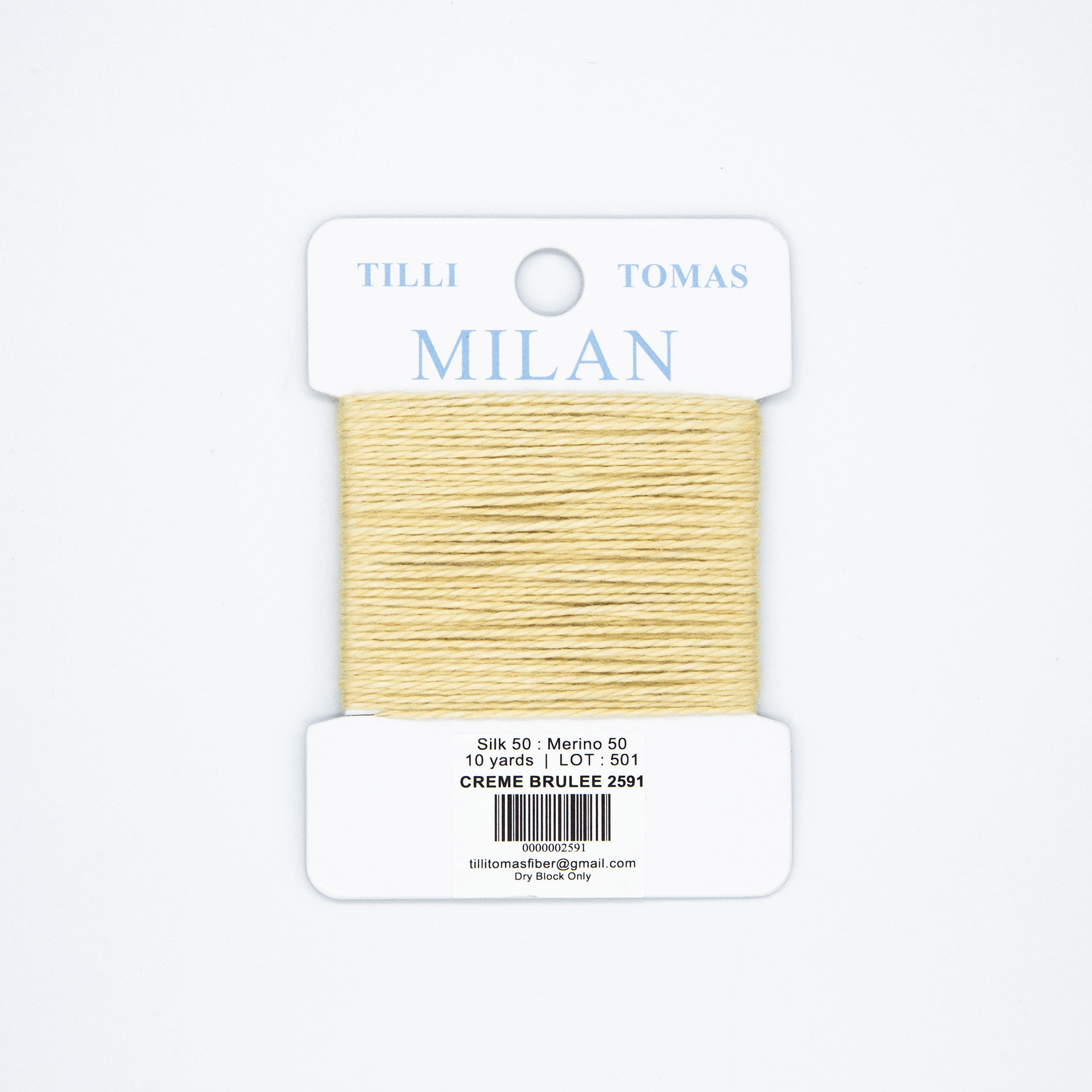 Milan Cards - 2591 Creme Brulee — silk card for needlepoint, 13 mesh