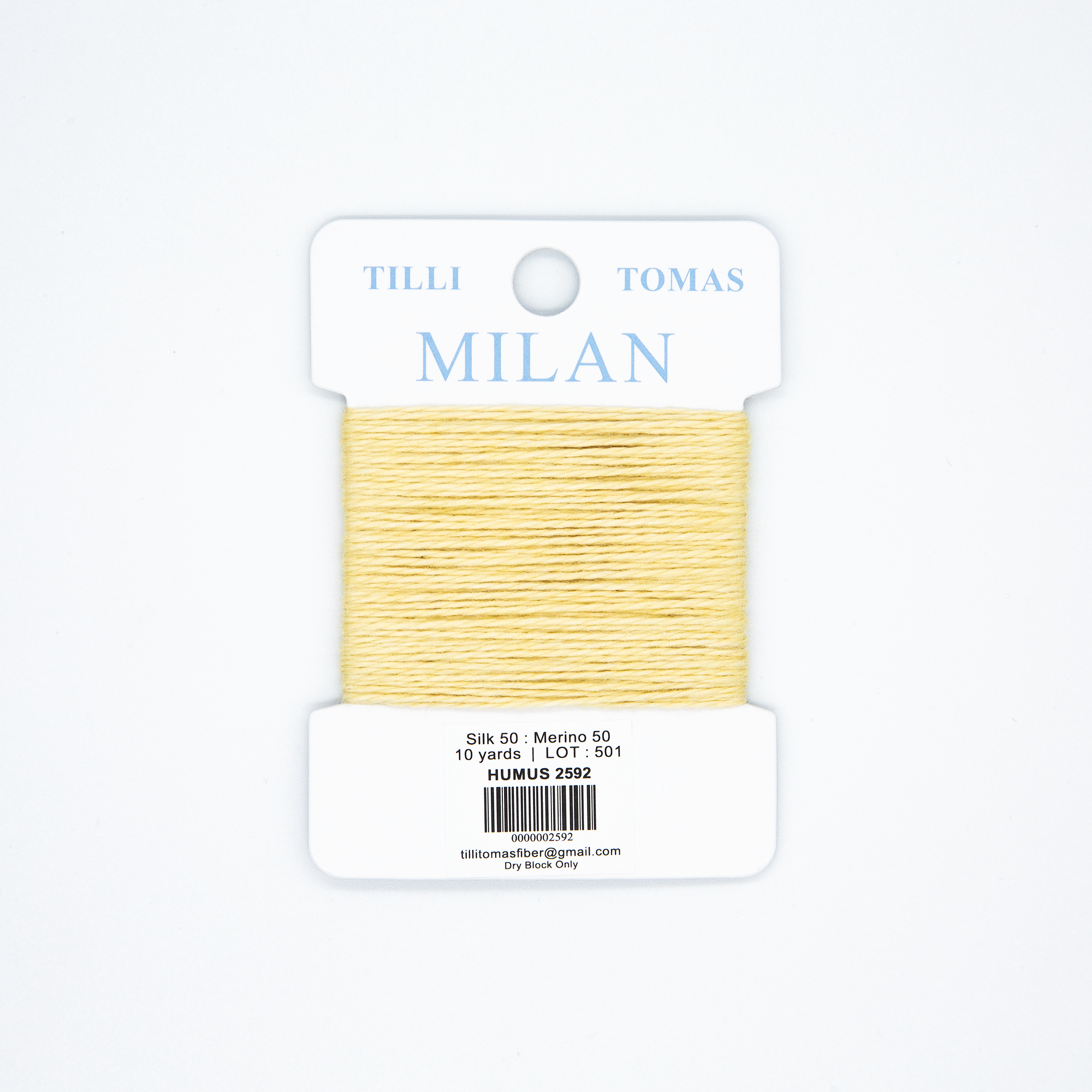 Milan Cards - 2592 Hummus — silk card for needlepoint, 13 mesh