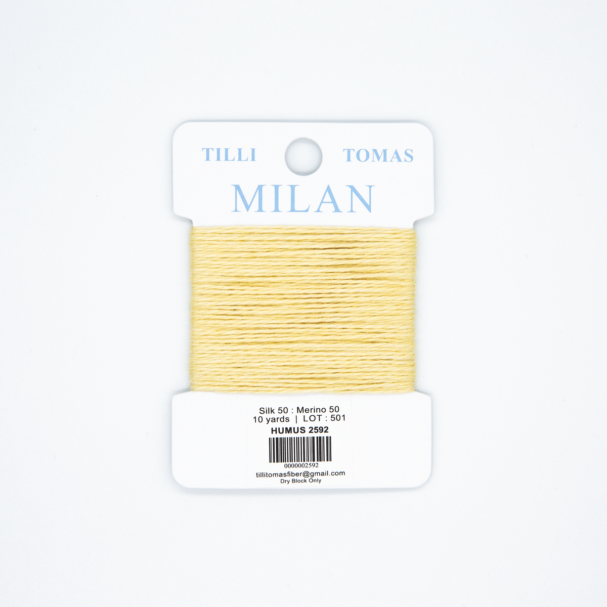 Milan Cards - 2592 Hummus — silk card for needlepoint, 13 mesh