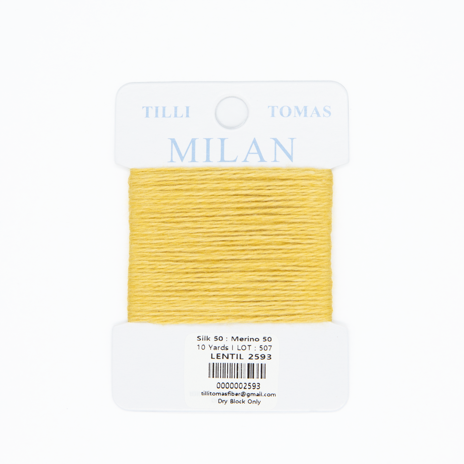 Milan Cards - 2593 Lentil — silk card for needlepoint, 13 mesh