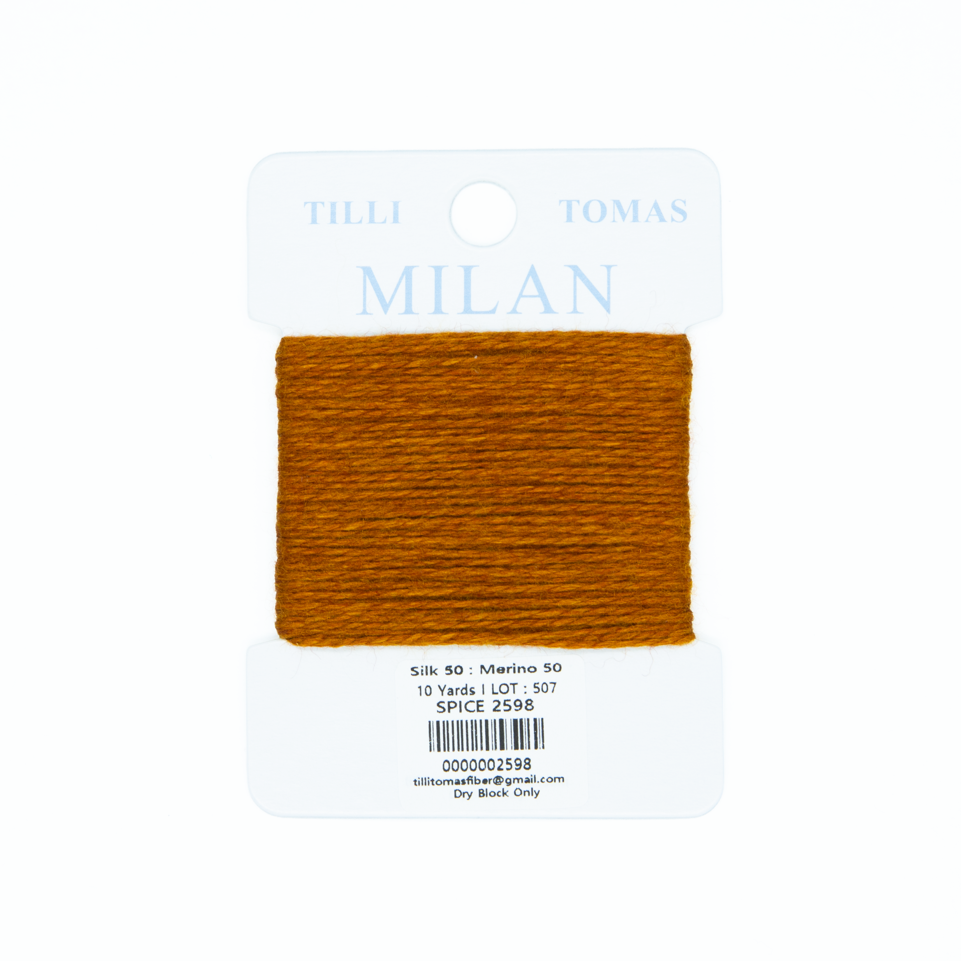 Milan Cards - 2598 Spice — silk card for needlepoint, 13 mesh