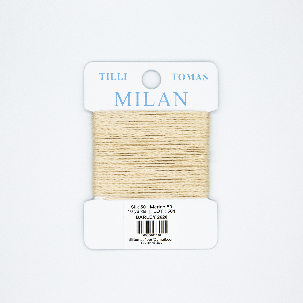 Milan Cards - 2620 Barley — silk card for needlepoint, 13 mesh