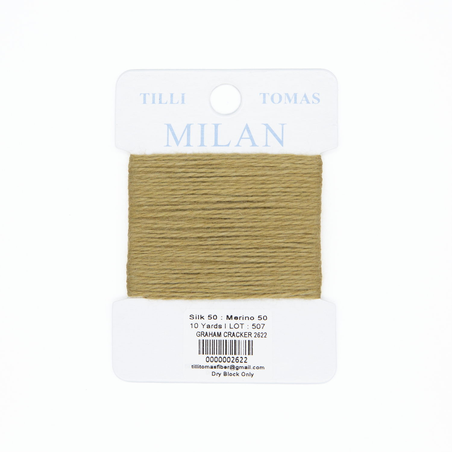 Milan Cards - 2622 Graham Cracker — silk card for needlepoint, 13 mesh