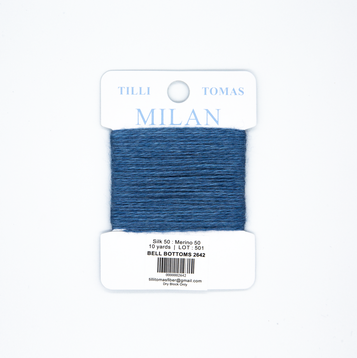 Milan Cards - 2642 Bell Bottoms — silk card for needlepoint, 13 mesh