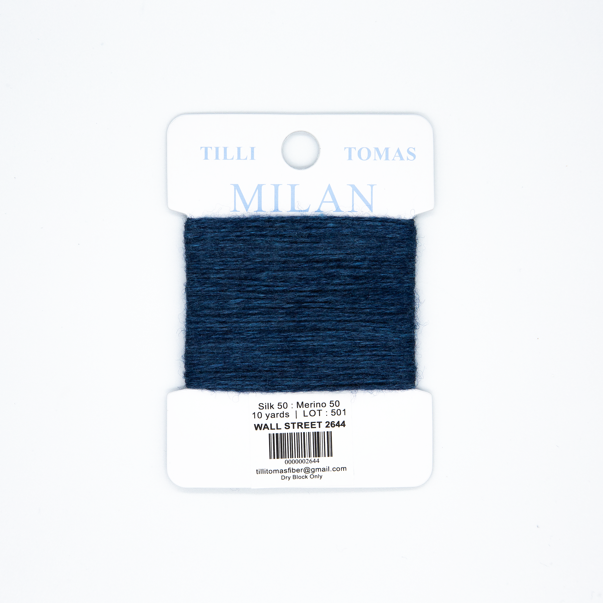 Milan Cards - 2644 Wall Street — silk card for needlepoint, 13 mesh