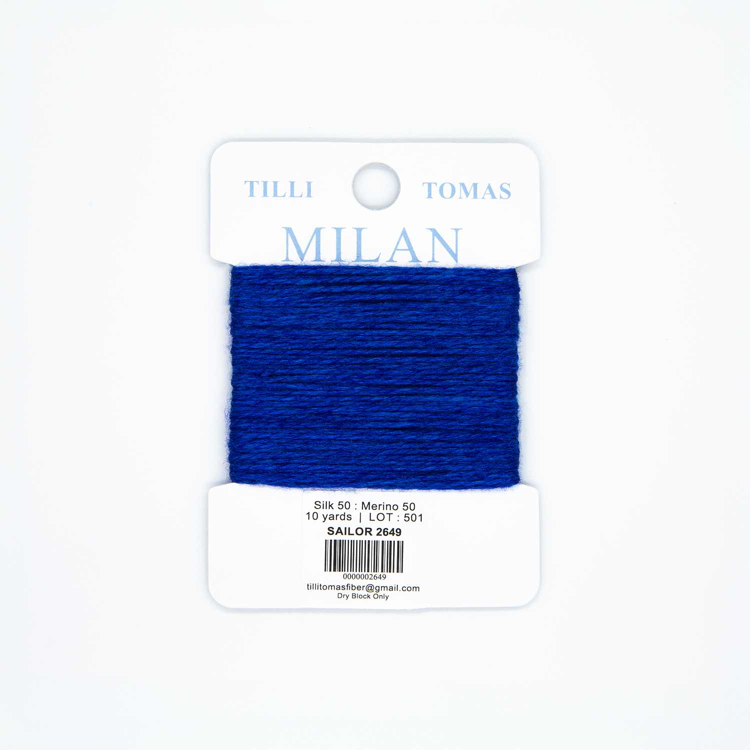 Milan Cards - 2649 Sailor — silk card for needlepoint, 13 mesh