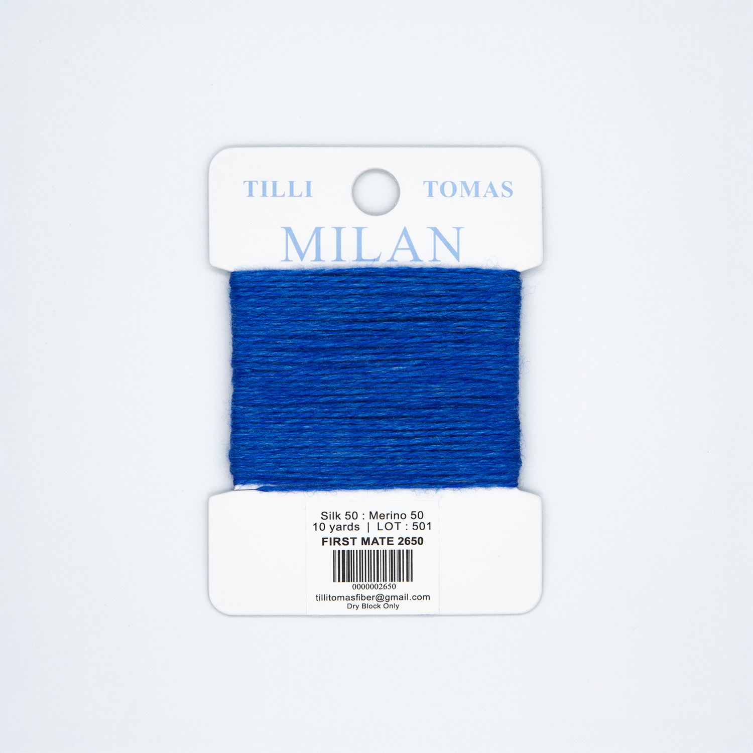 Milan Cards - 2650 First Mate — silk card for needlepoint, 13 mesh