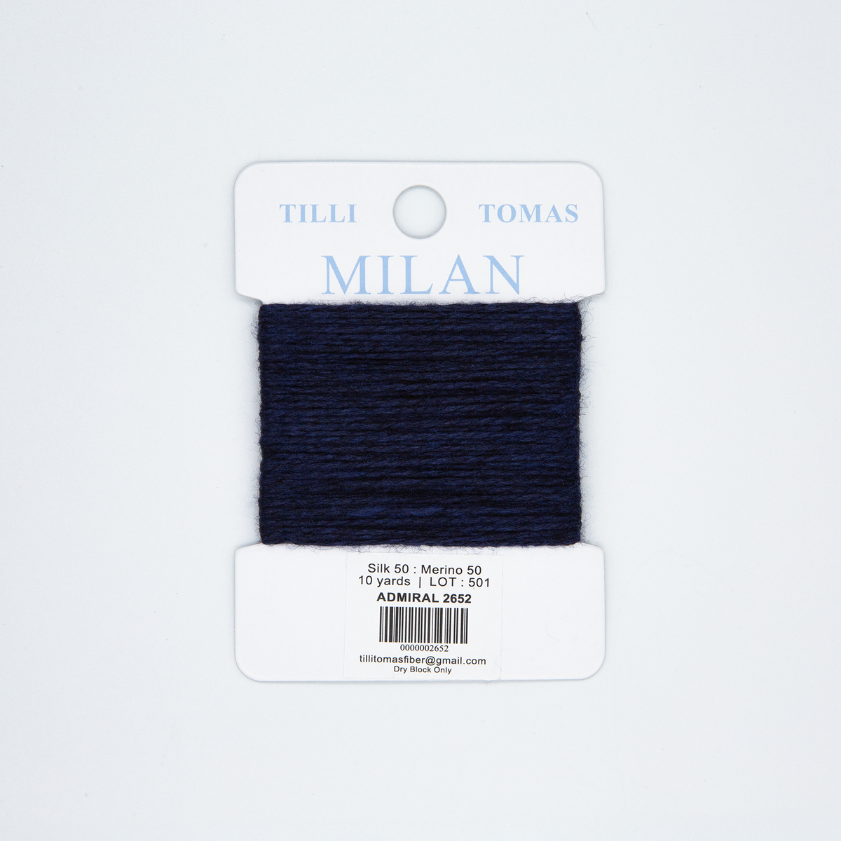 Milan Cards - 2652 Admiral — silk card for needlepoint, 13 mesh