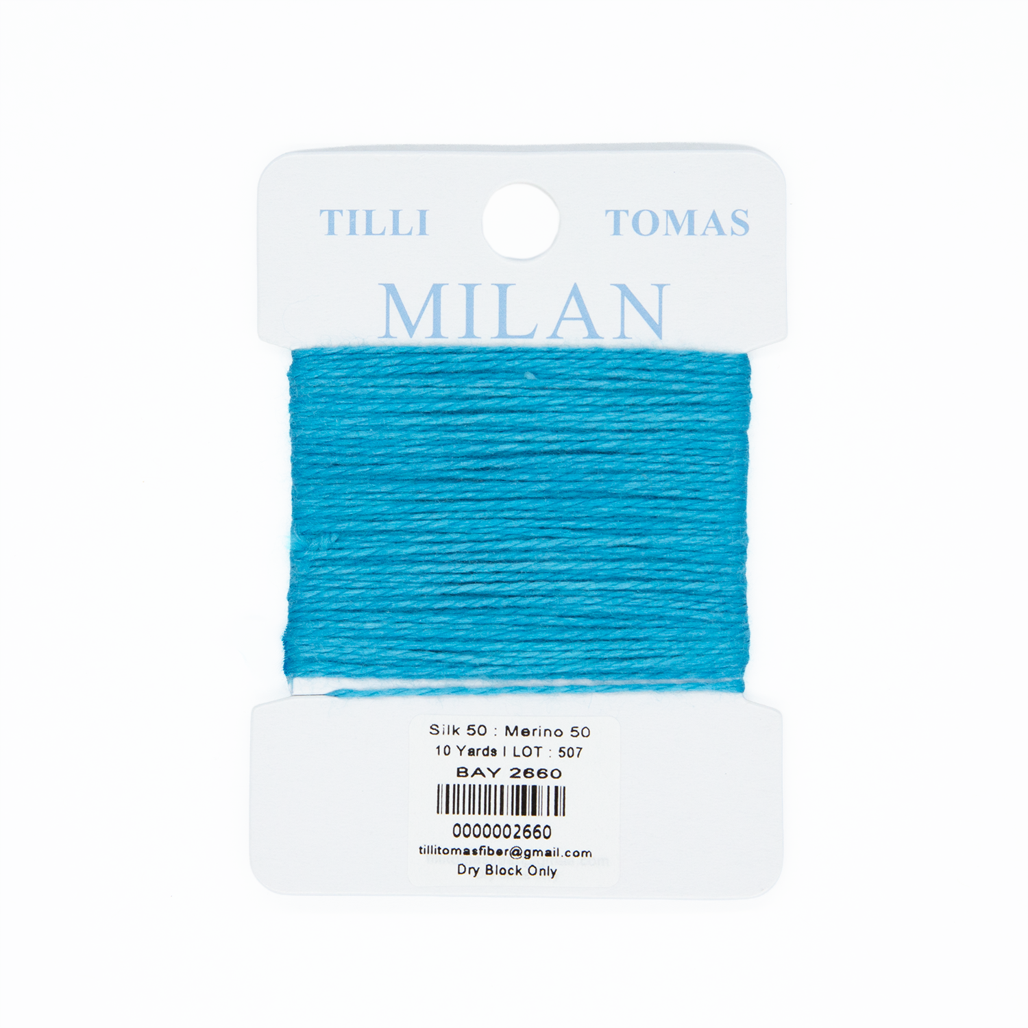 Milan Cards - 2660 Bay — silk card for needlepoint, 13 mesh