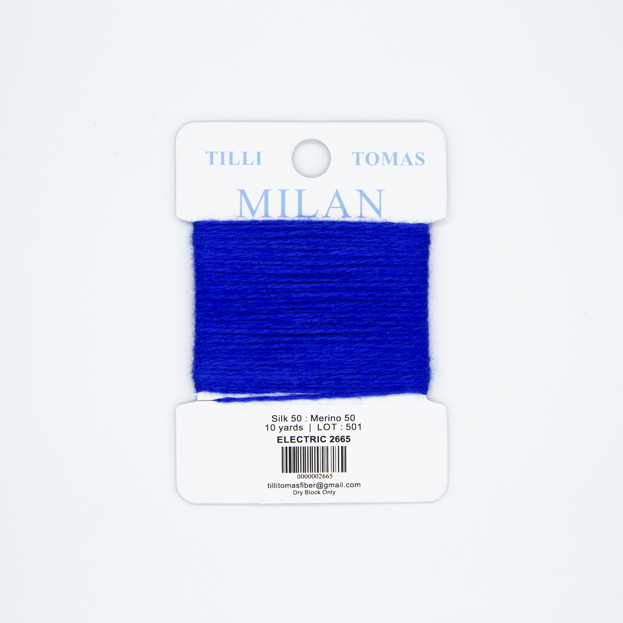 Milan Cards - 2665 Electric — silk card for needlepoint, 13 mesh