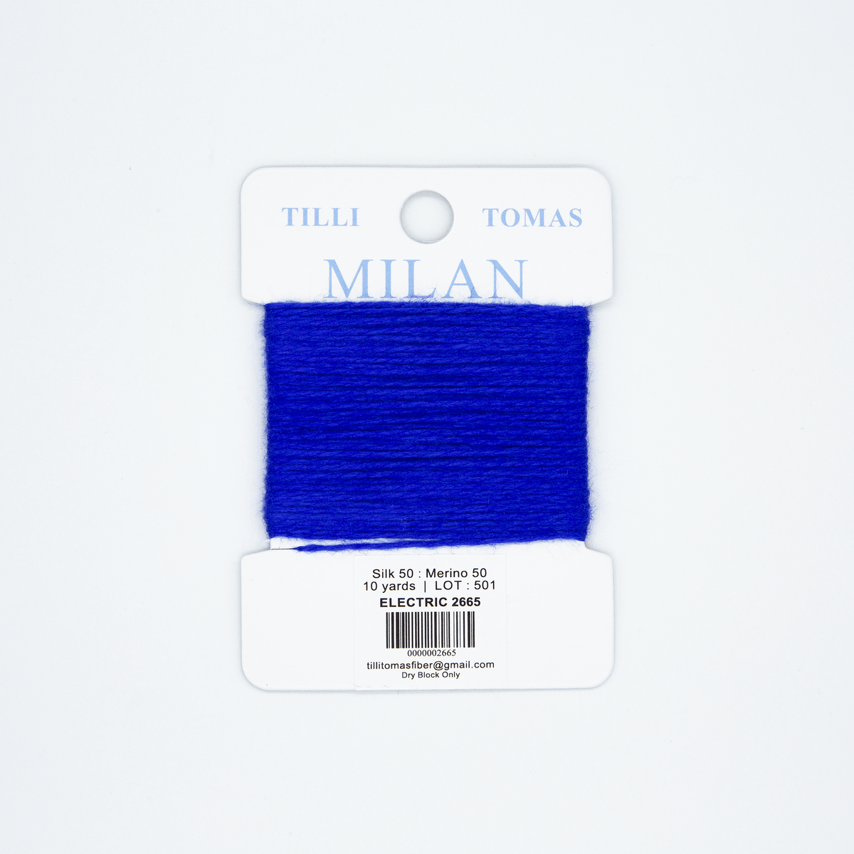 Milan Cards - 2665 Electric — silk card for needlepoint, 13 mesh
