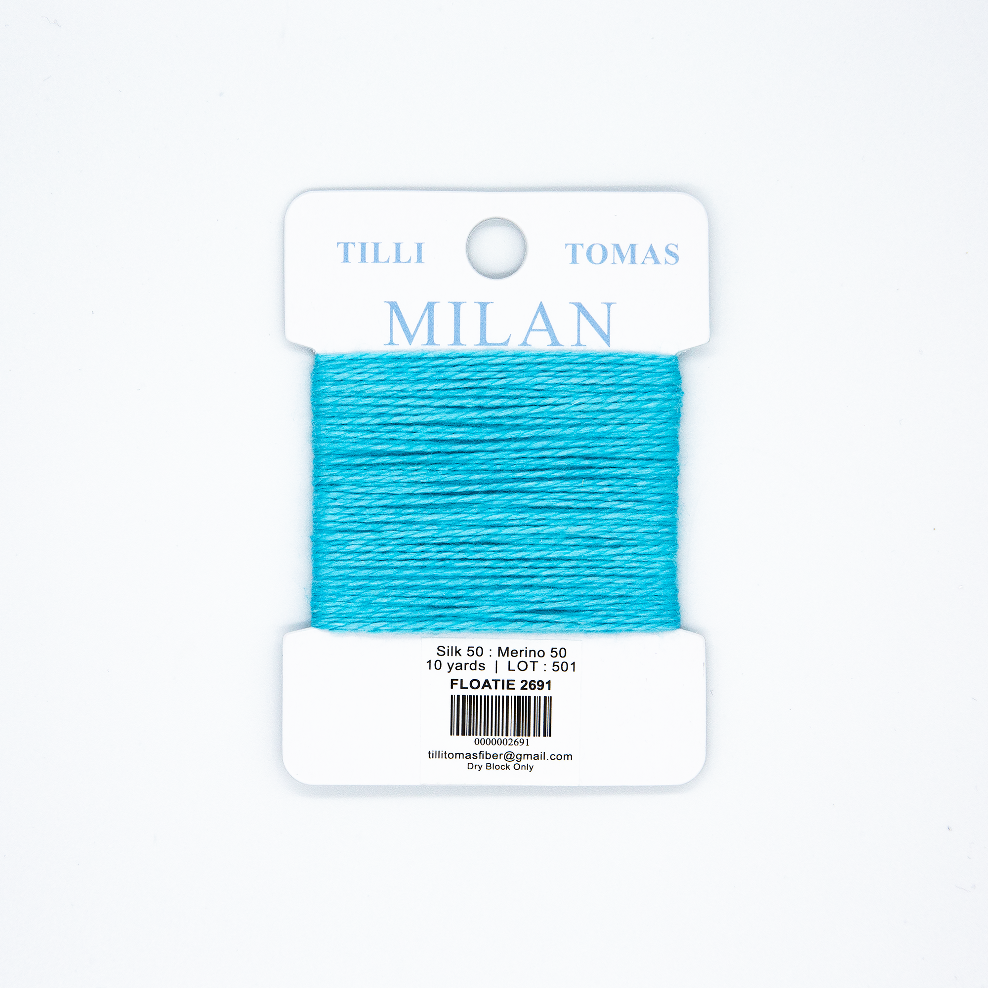 Milan Cards - 2691 Floatie — silk card for needlepoint, 13 mesh