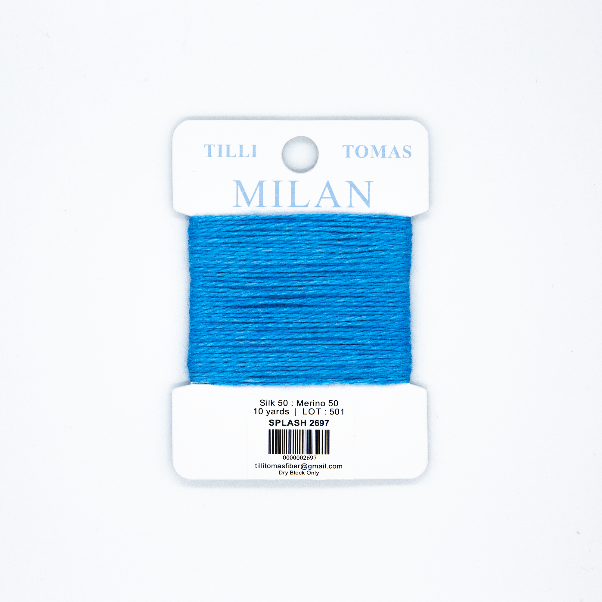Milan Cards - 2697 Splash — silk card for needlepoint, 13 mesh