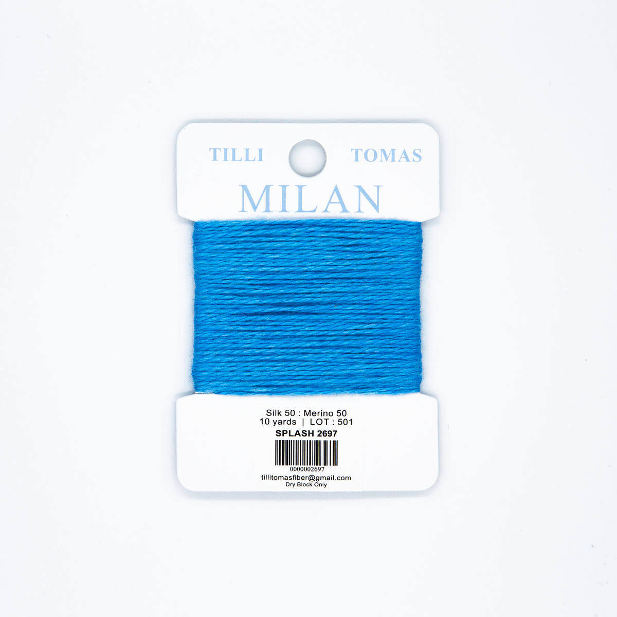 Milan Cards - 2697 Splash — silk card for needlepoint, 13 mesh