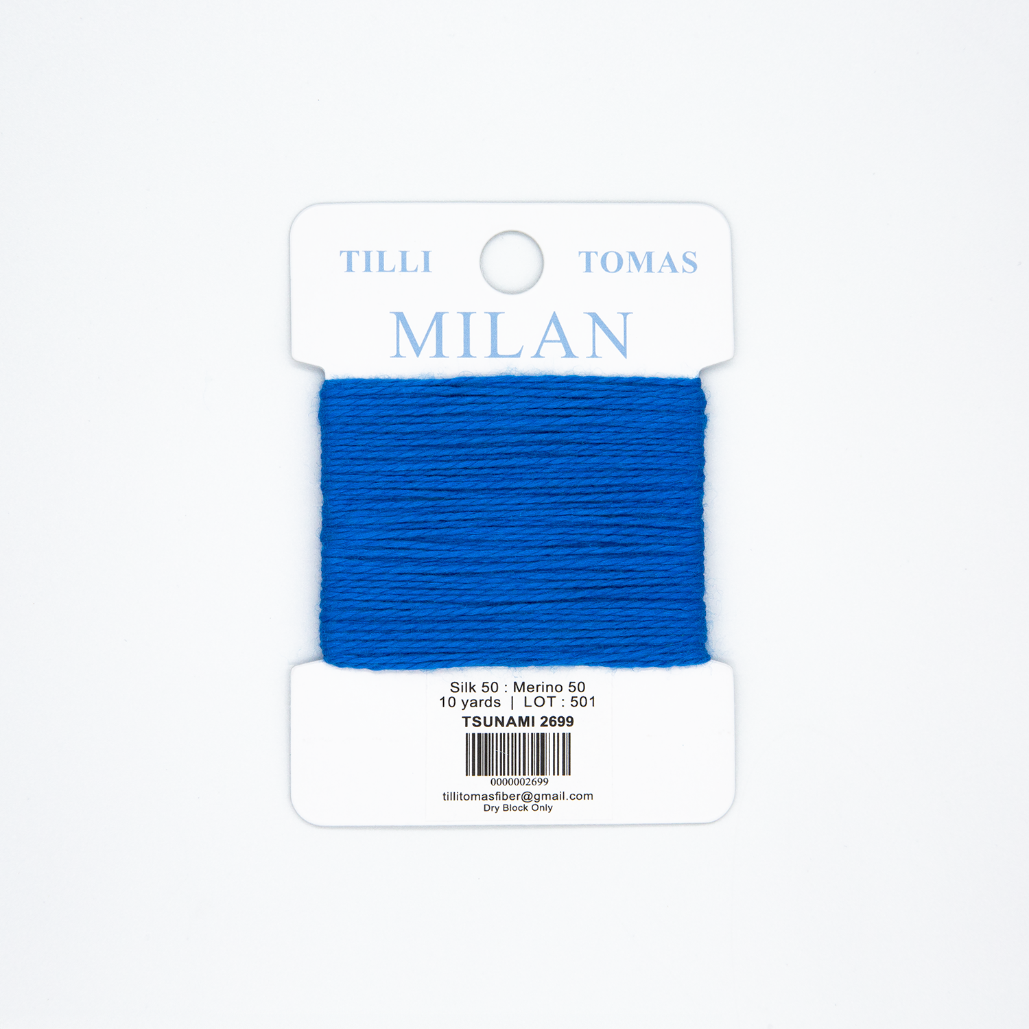 Milan Cards - 2699 Tsunami — silk card for needlepoint, 13 mesh