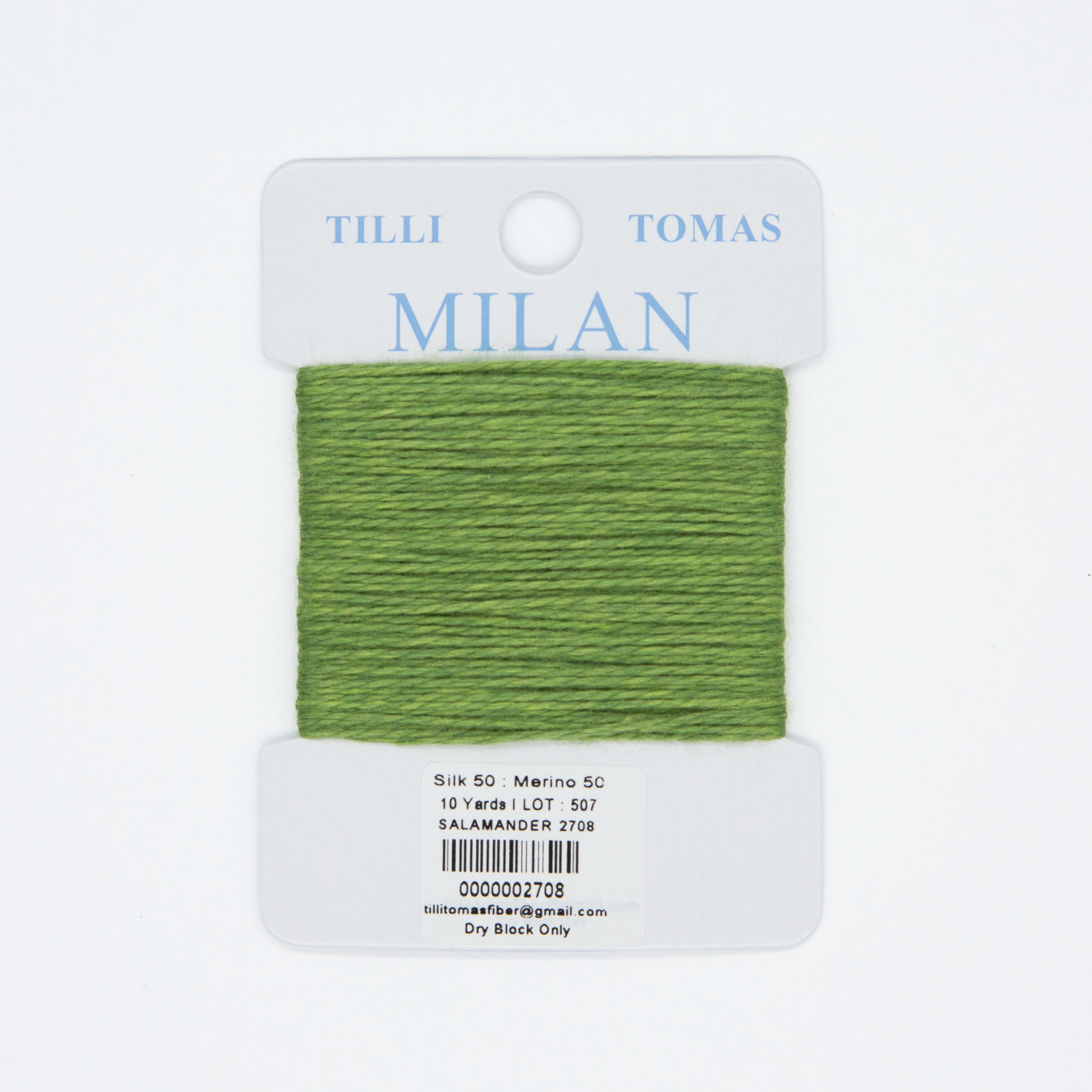 Milan Cards - 2708 Salamander — silk card for needlepoint, 13 mesh