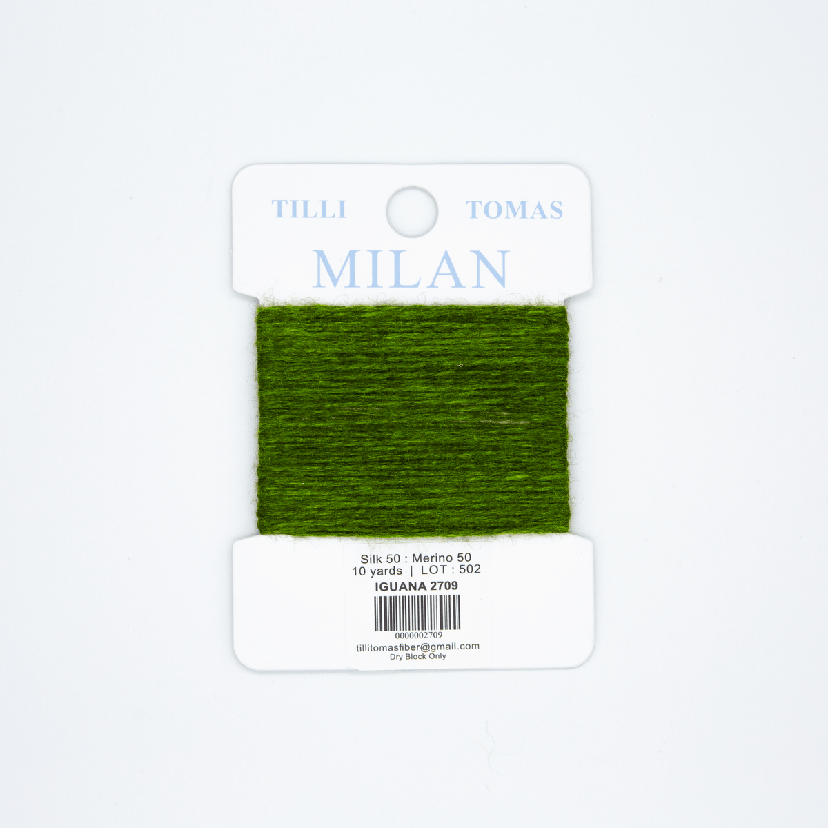 Milan Cards - 2709 Iguana — silk card for needlepoint, 13 mesh