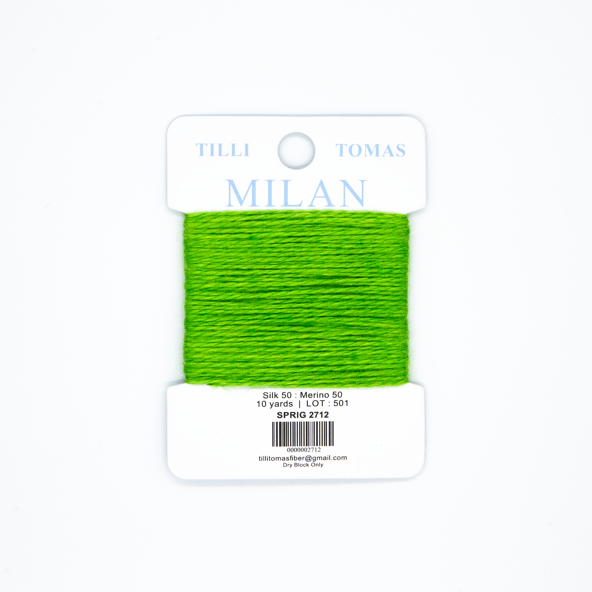 Milan Cards - 2712 Sprig — silk card for needlepoint, 13 mesh