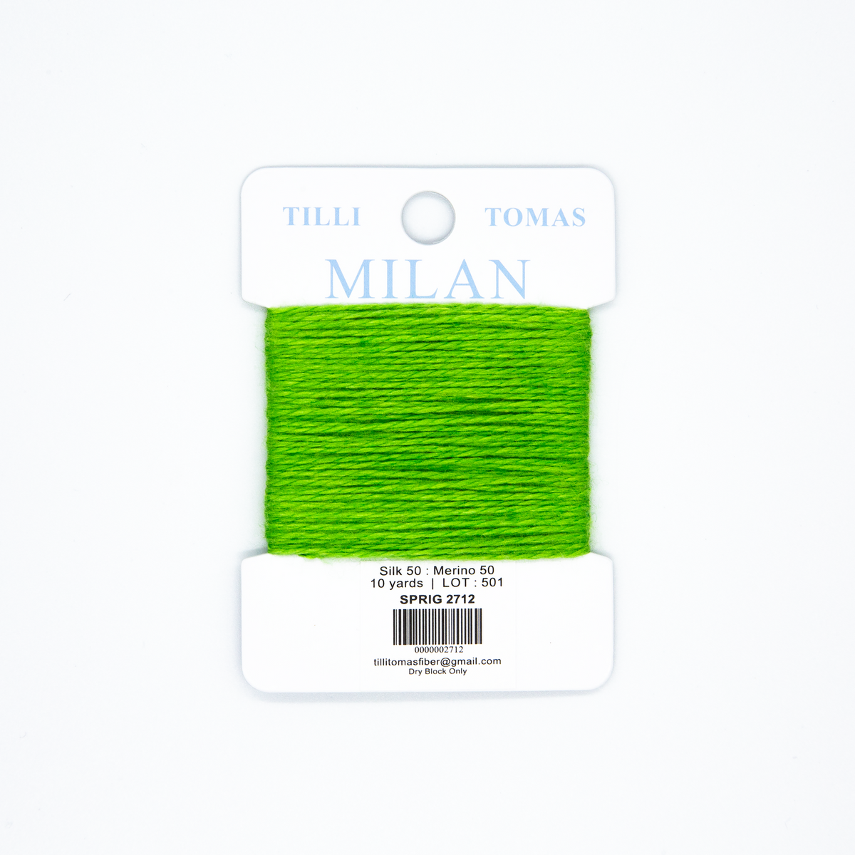 Milan Cards - 2712 Sprig — silk card for needlepoint, 13 mesh