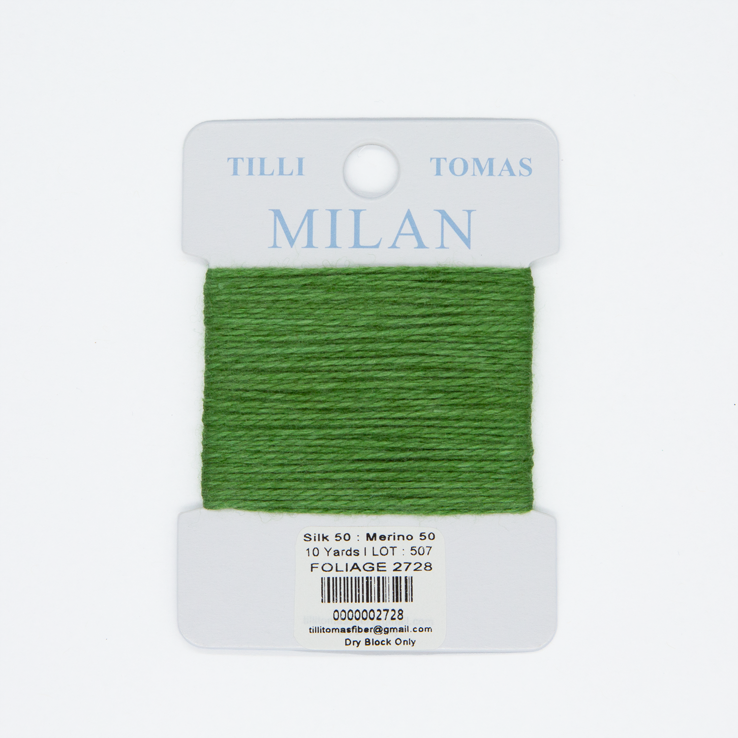 Milan Cards - 2728 Foliage — silk card for needlepoint, 13 mesh