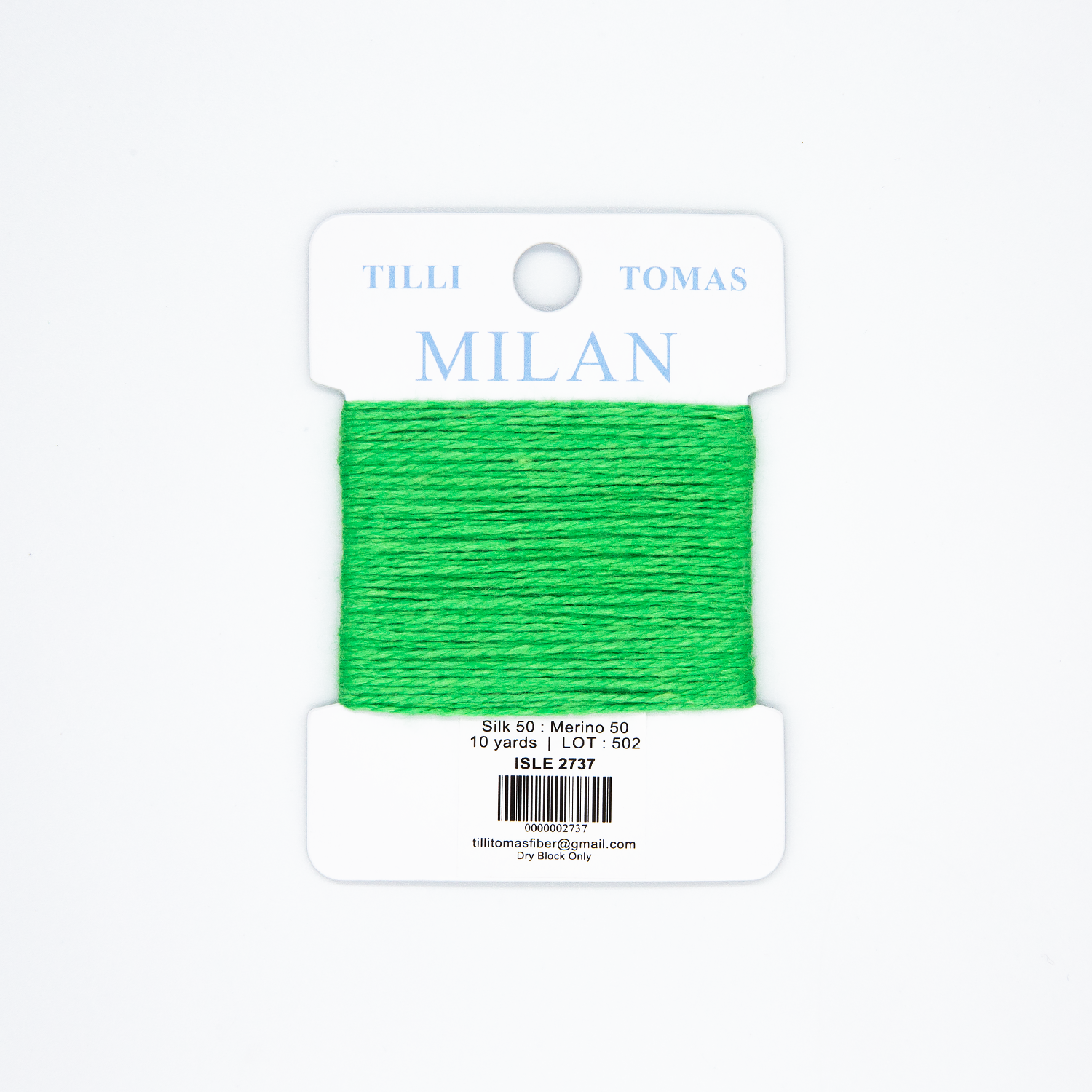 Milan Cards - 2737 Isle — silk card for needlepoint, 13 mesh