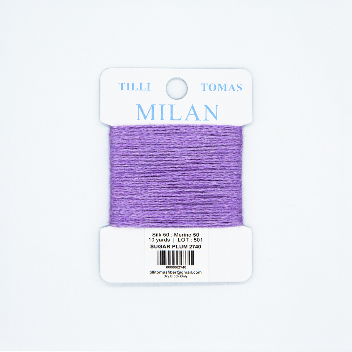 Milan Cards - 2740 Sugar Plum — silk card for needlepoint, 13 mesh