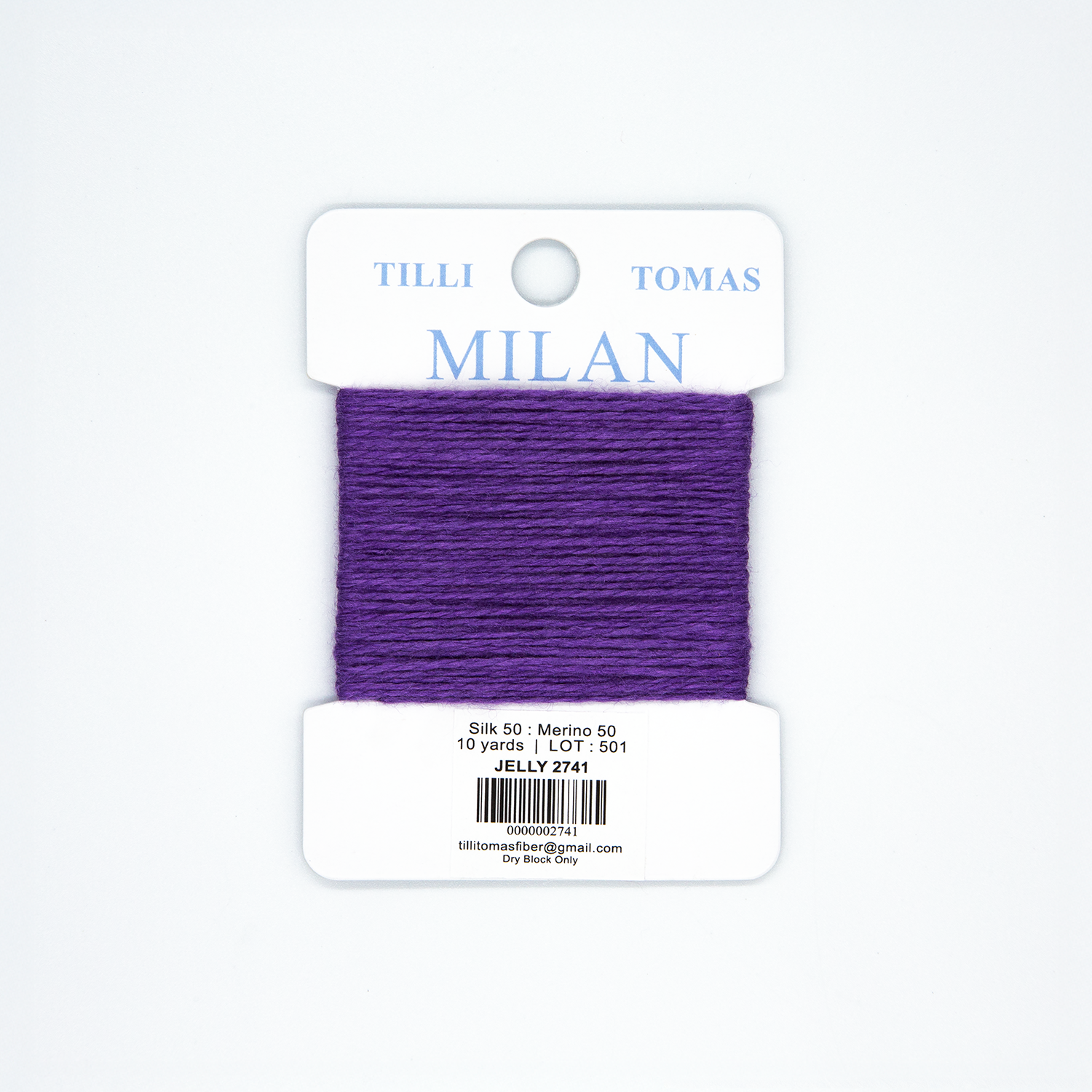 Milan Cards - 2741 Jelly — silk card for needlepoint, 13 mesh