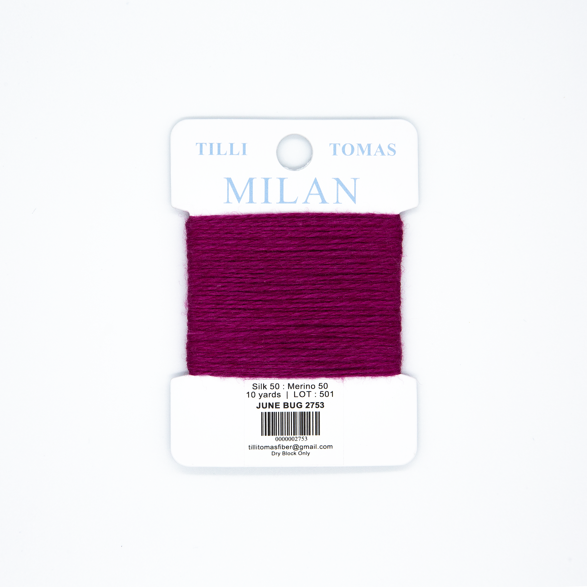 Milan Cards - 2753 June Bug — silk card for needlepoint, 13 mesh