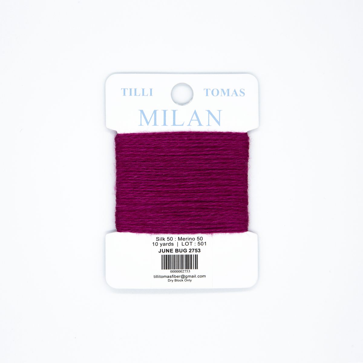 Milan Cards - 2753 June Bug — silk card for needlepoint, 13 mesh