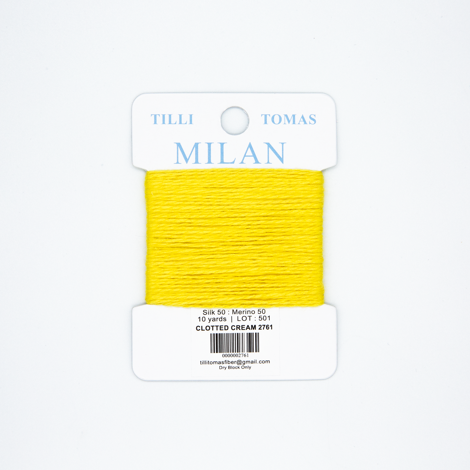 Milan Cards - 2761 Clotted Cream — silk card for needlepoint, 13 mesh