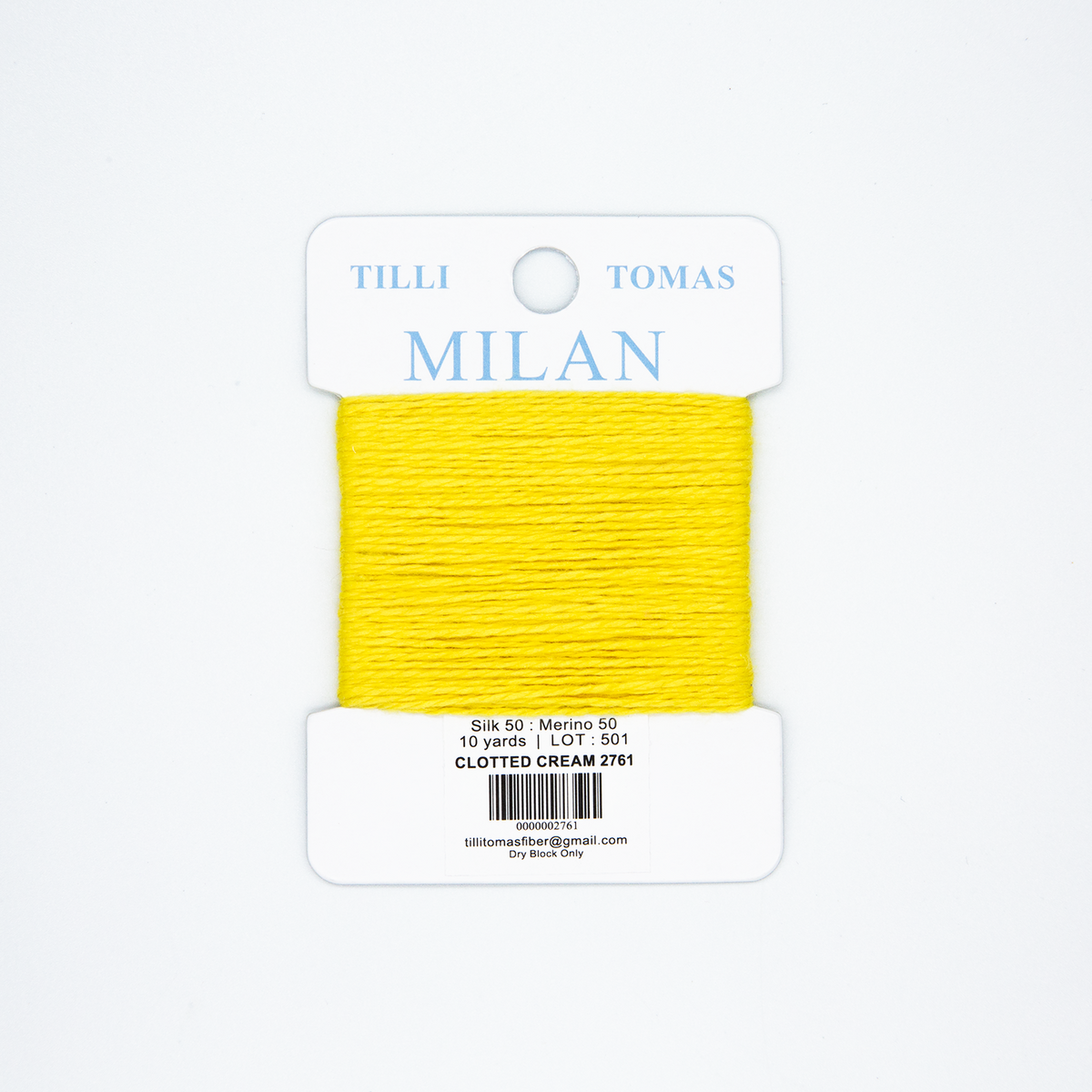 Milan Cards - 2761 Clotted Cream — silk card for needlepoint, 13 mesh