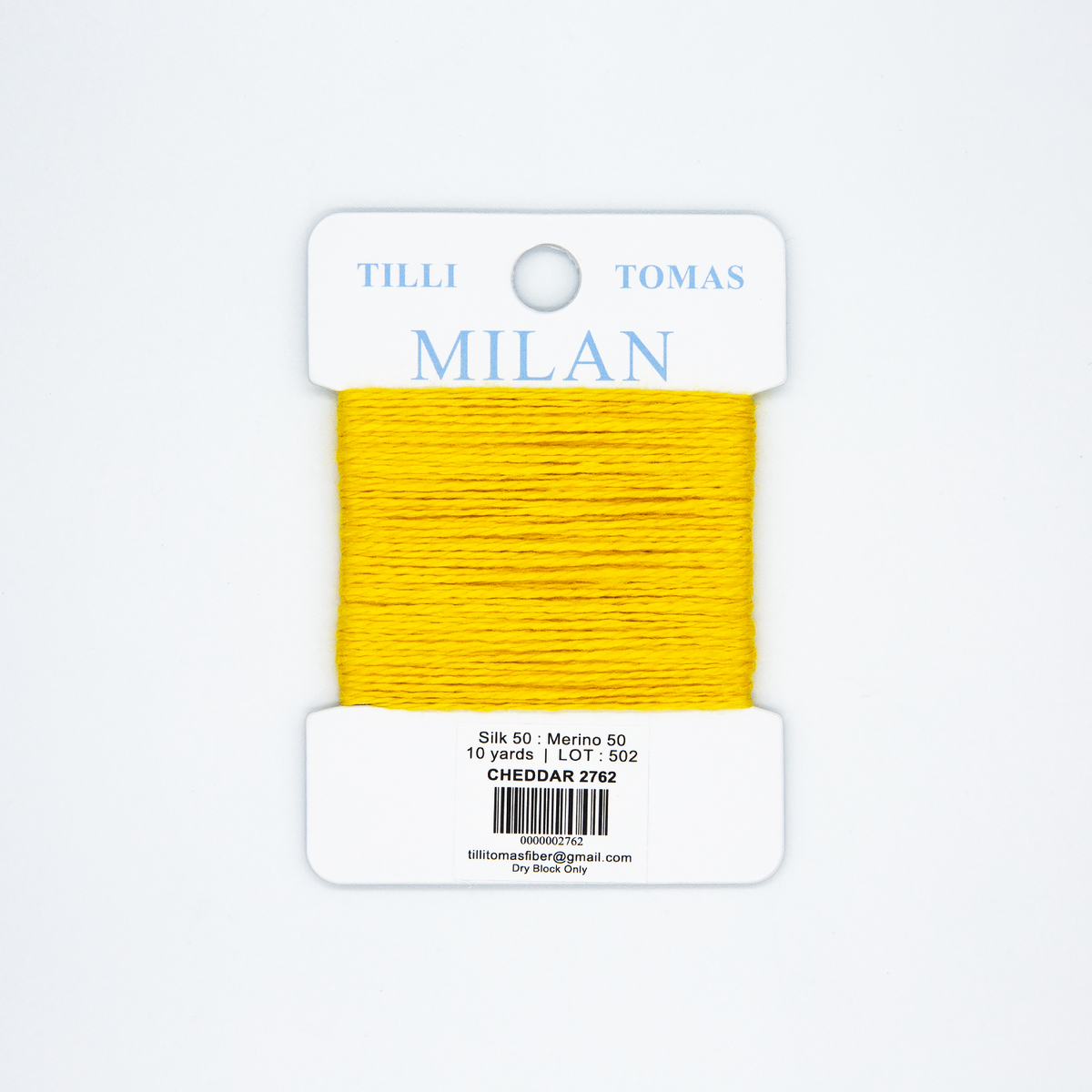 Milan Cards - 2762 Cheddar — silk card for needlepoint, 13 mesh